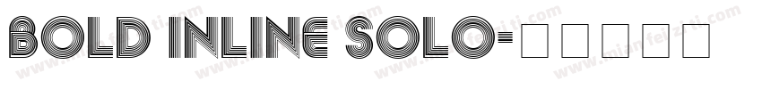 Bold Inline Solo字体转换
